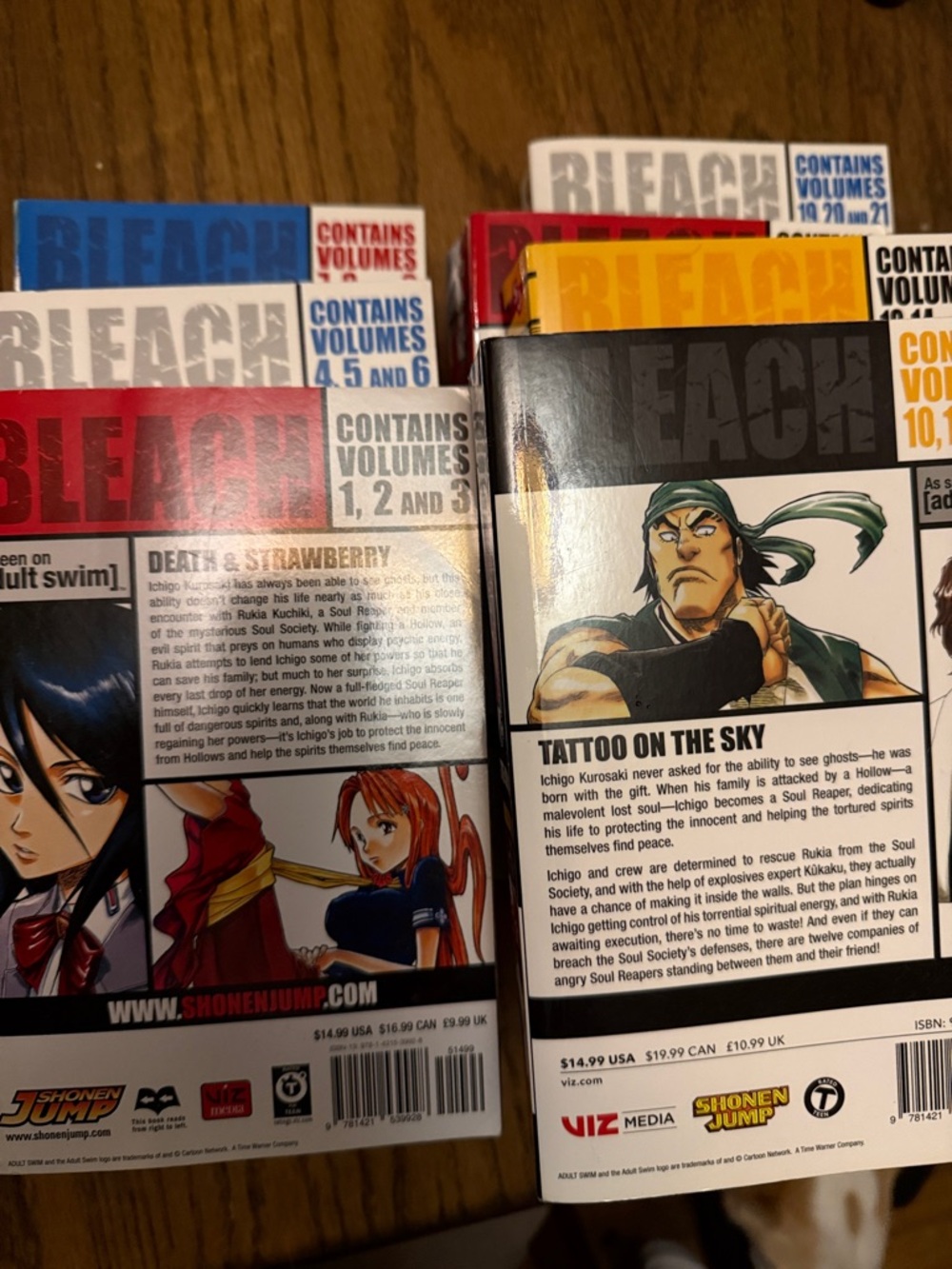 Viz Media Manga Volumes  English- Colorful Graphic Covers volumes 1-21